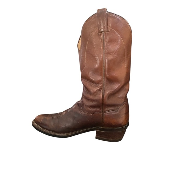 Panhandle Slim by Sanders Men's Western Boots
9.5E | Brown Leather Cowboy Boots - Picture 4 of 10